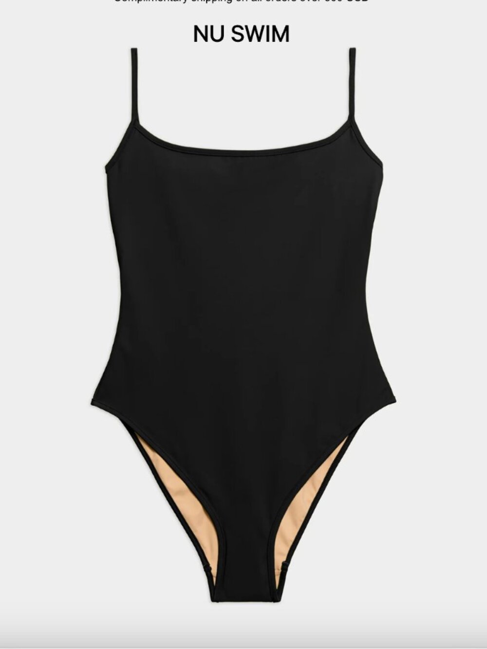 NU Swim Noodle Suit Black one piece bathing suit XL scoop back
